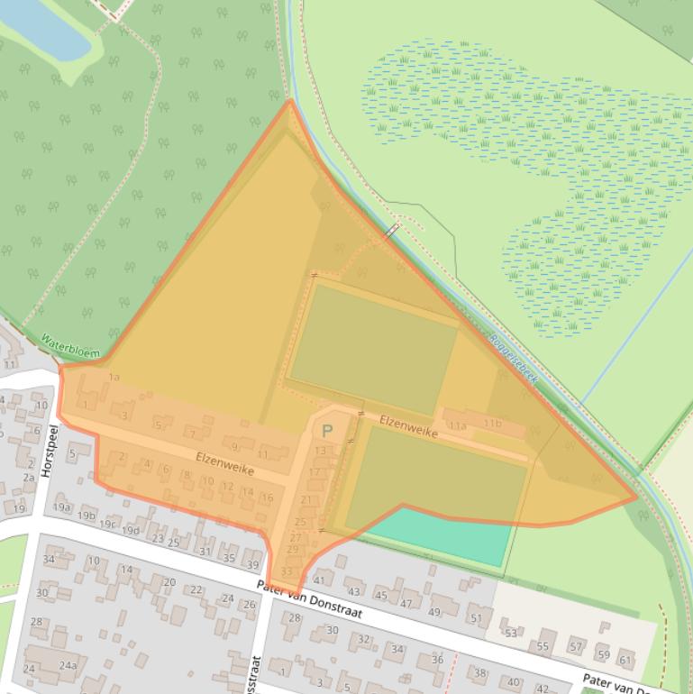Kaart van postcodegebied 6089NR.