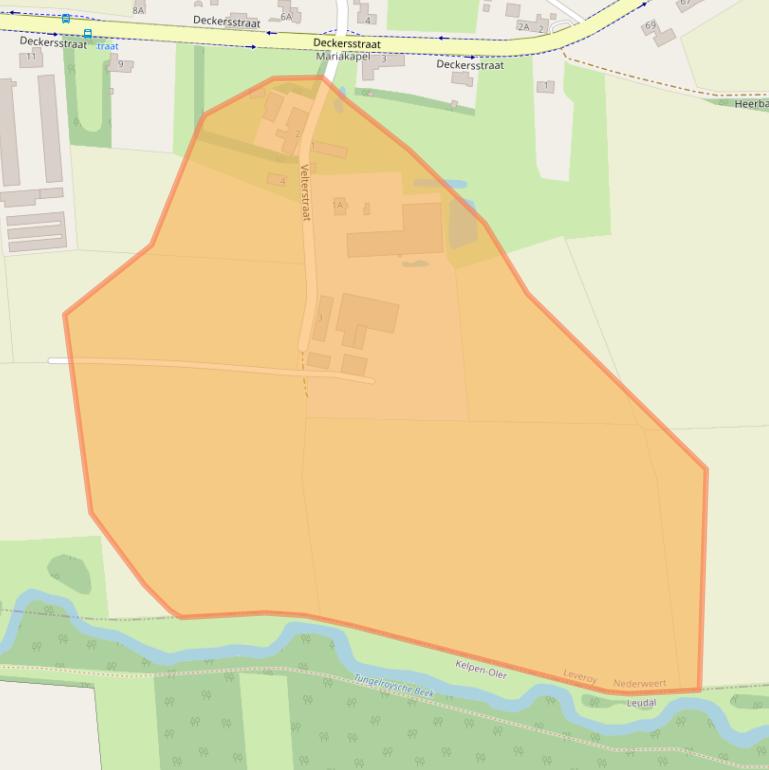 Kaart van postcodegebied 6091NH.