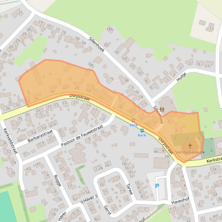 Kaart van postcodegebied 6091NK.