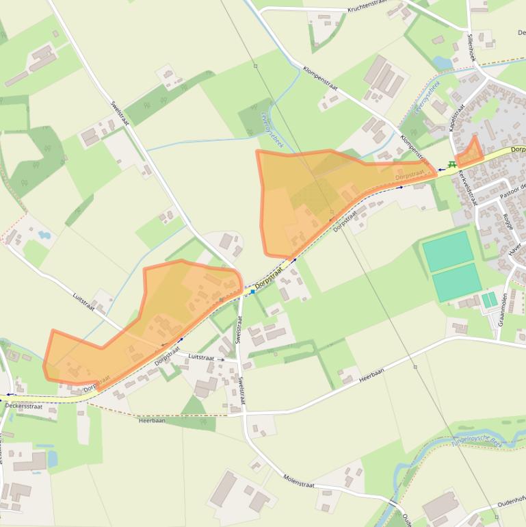 Kaart van postcodegebied 6091NL.