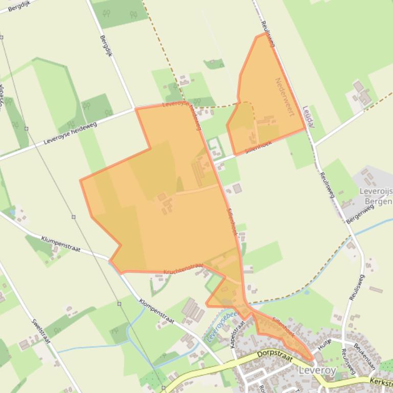 Kaart van postcodegebied 6091PC.