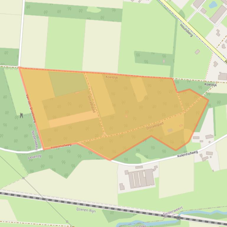 Kaart van postcodegebied 6091PZ.