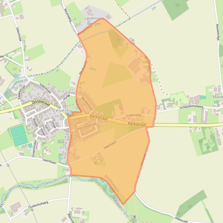 Kaart van postcodegebied 6092.