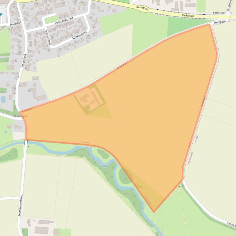 Kaart van postcodegebied 6092NB.