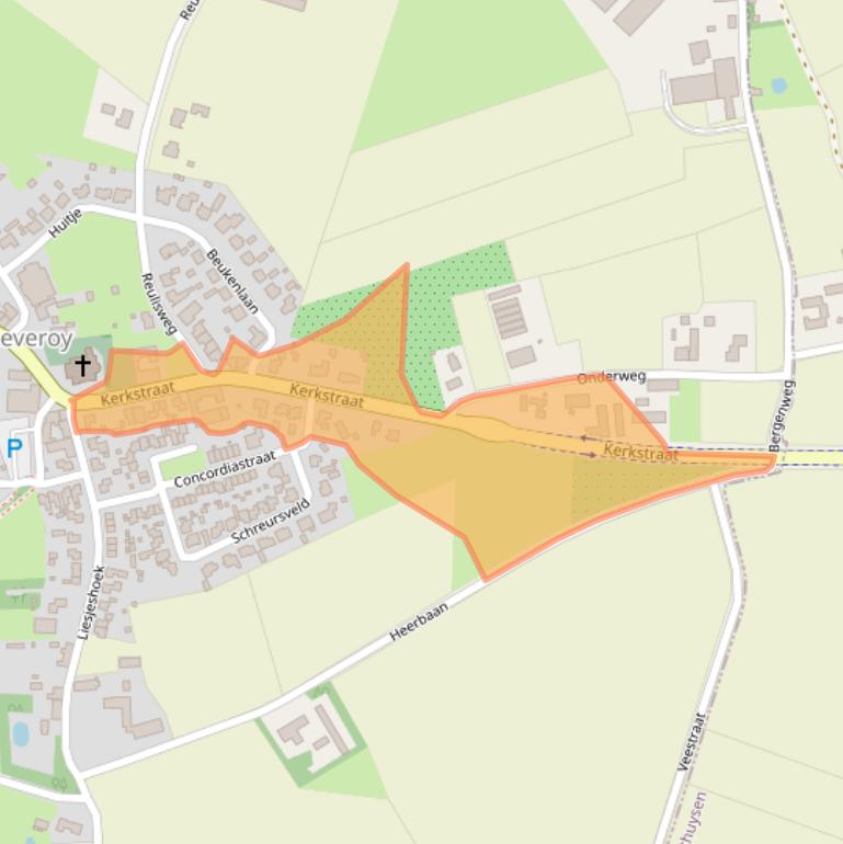 Kaart van postcodegebied 6092NE.