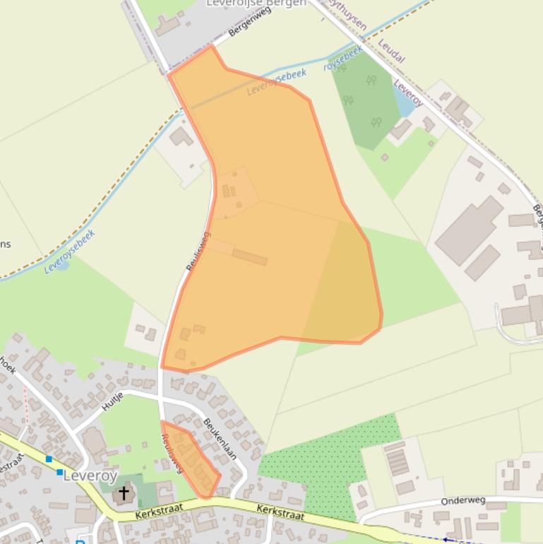 Kaart van postcodegebied 6092NH.