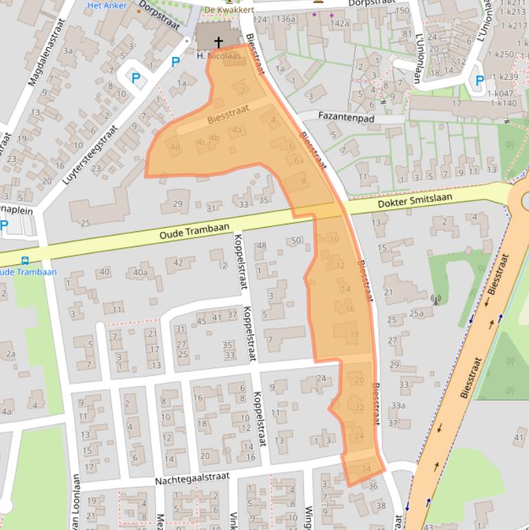 Kaart van postcodegebied 6093AD.