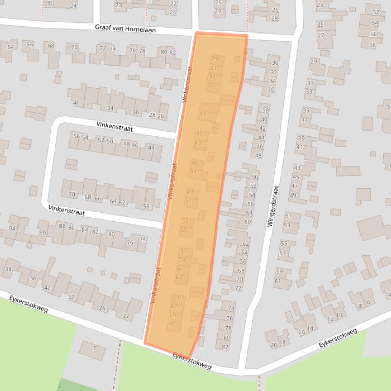 Kaart van postcodegebied 6093AN.