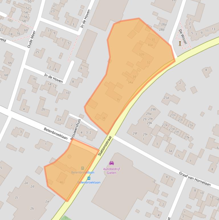 Kaart van postcodegebied 6093BL.