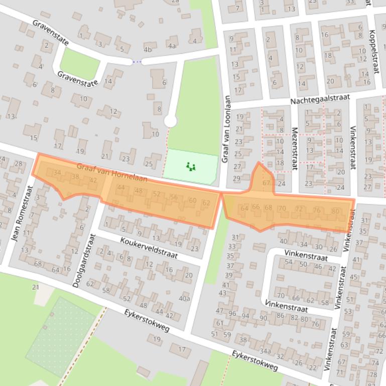 Kaart van postcodegebied 6093BP.