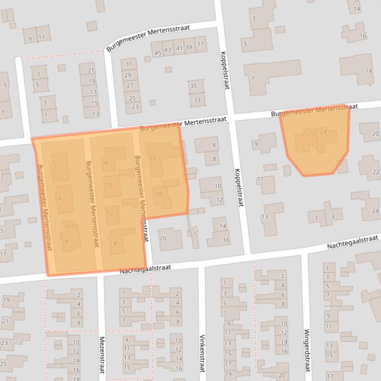 Kaart van postcodegebied 6093CB.