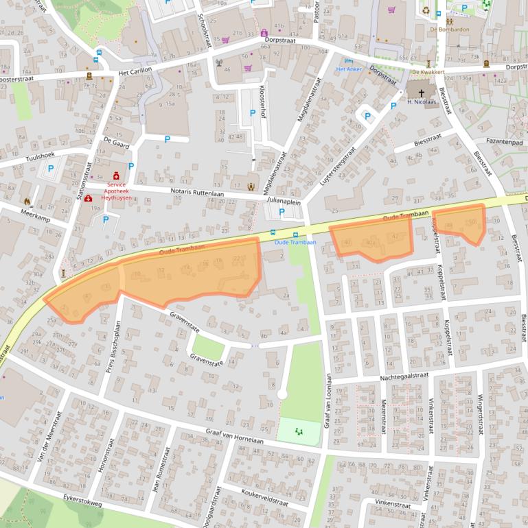 Kaart van postcodegebied 6093CE.