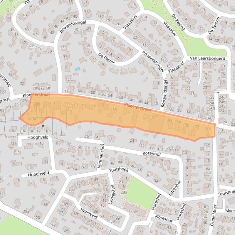 Kaart van postcodegebied 6093CV.