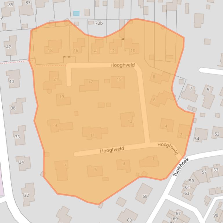 Kaart van postcodegebied 6093DB.