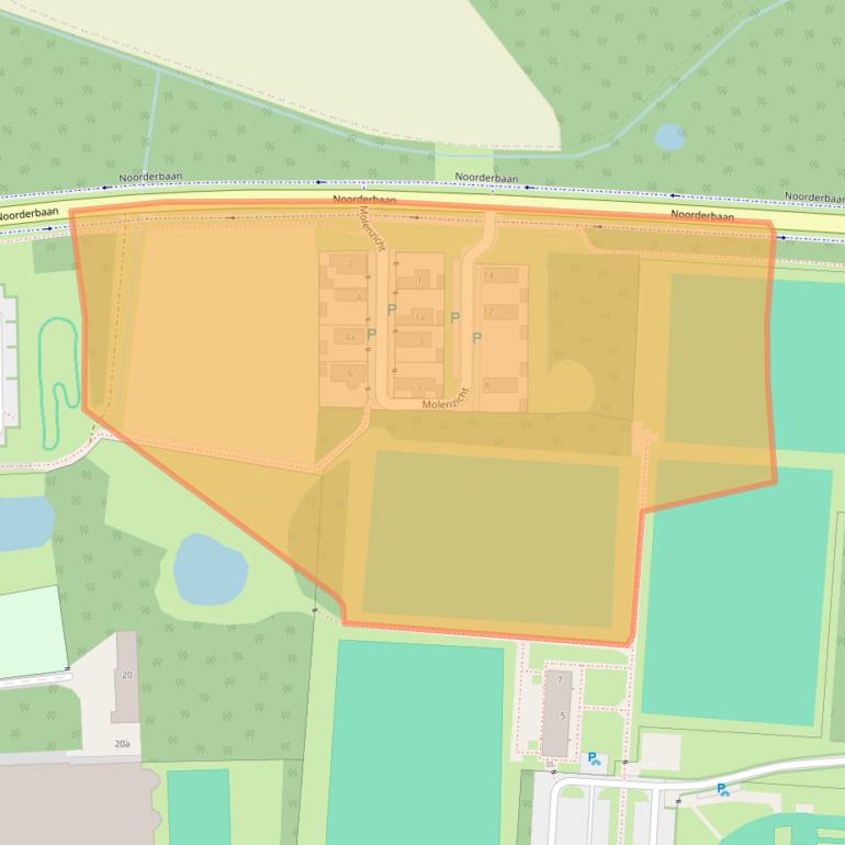 Kaart van postcodegebied 6093DW.