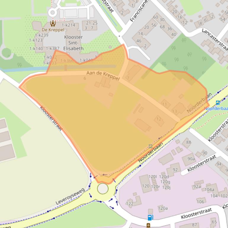 Kaart van postcodegebied 6093DZ.