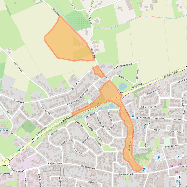 Kaart van postcodegebied 6093EE.