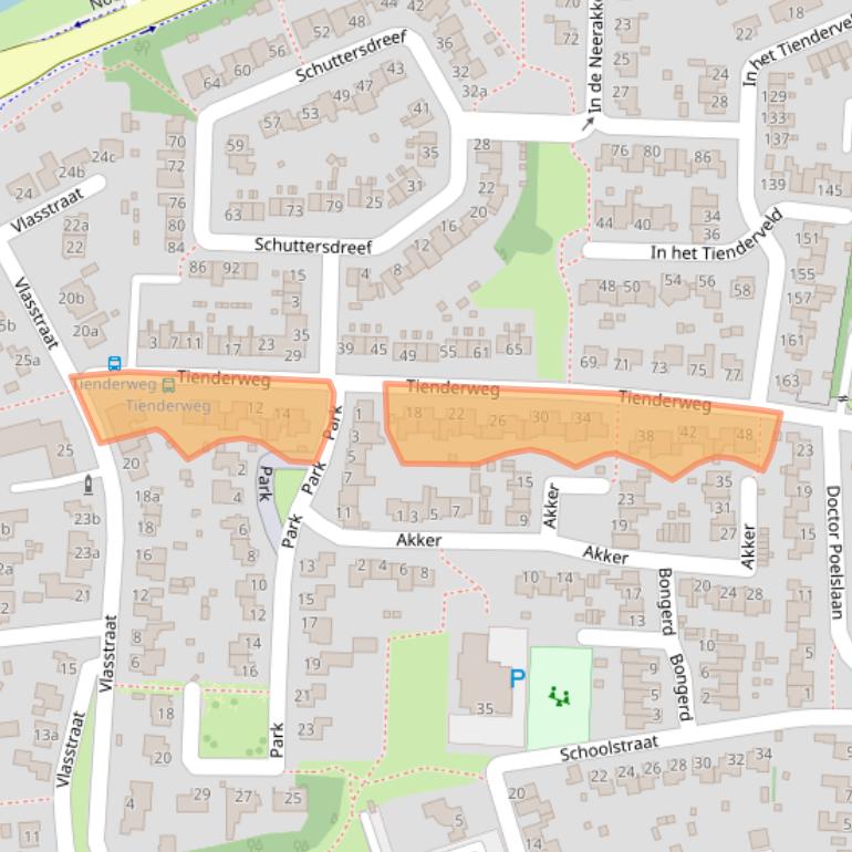 Kaart van postcodegebied 6093EP.