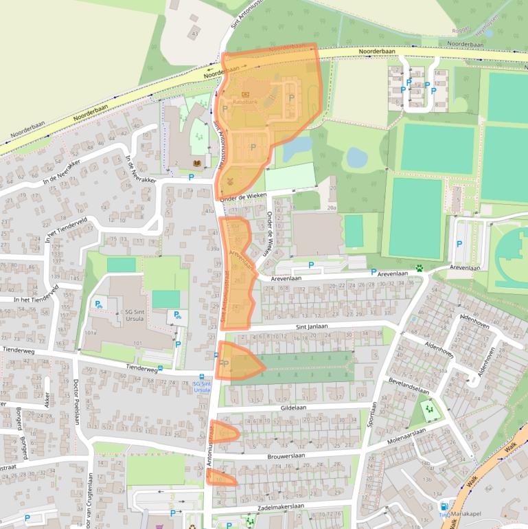 Kaart van postcodegebied 6093GC.