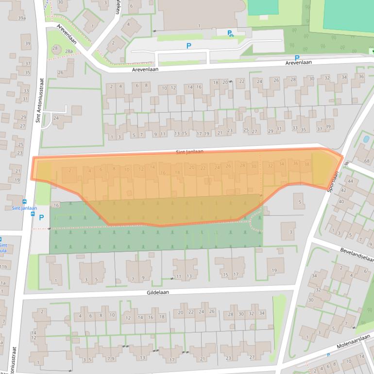 Kaart van postcodegebied 6093GK.
