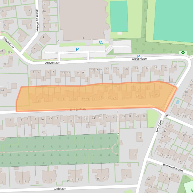Kaart van postcodegebied 6093GL.