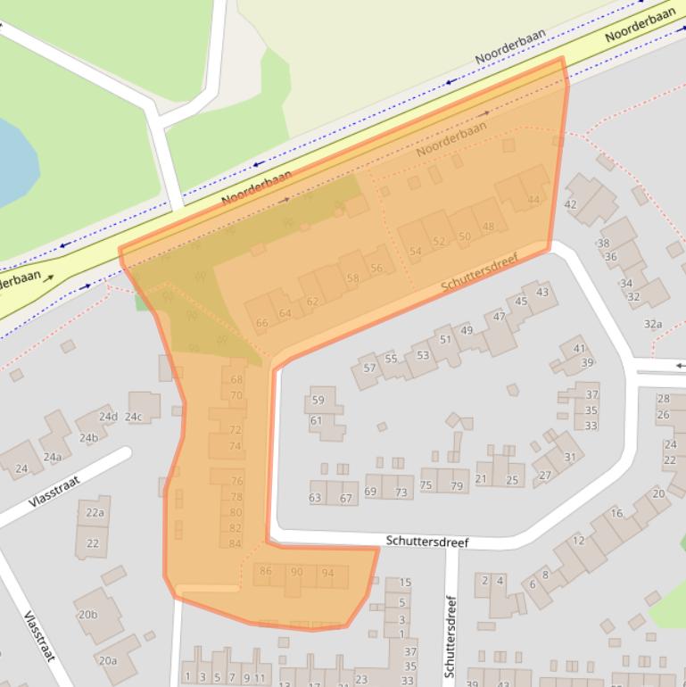 Kaart van postcodegebied 6093JB.