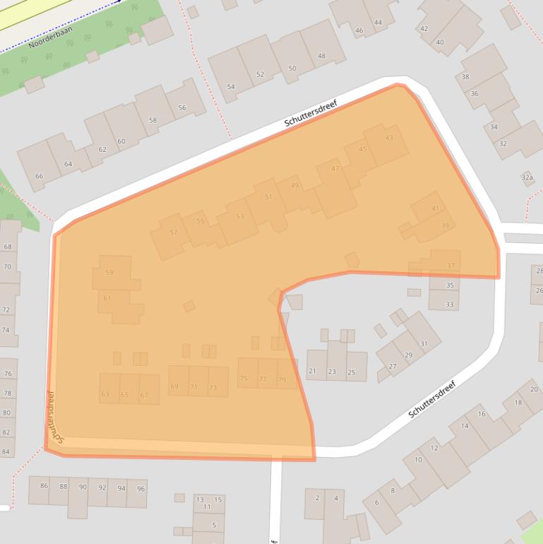Kaart van postcodegebied 6093JD.