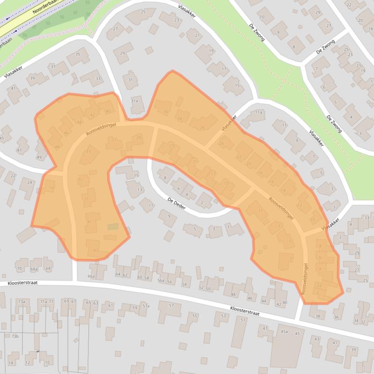Kaart van postcodegebied 6093JR.