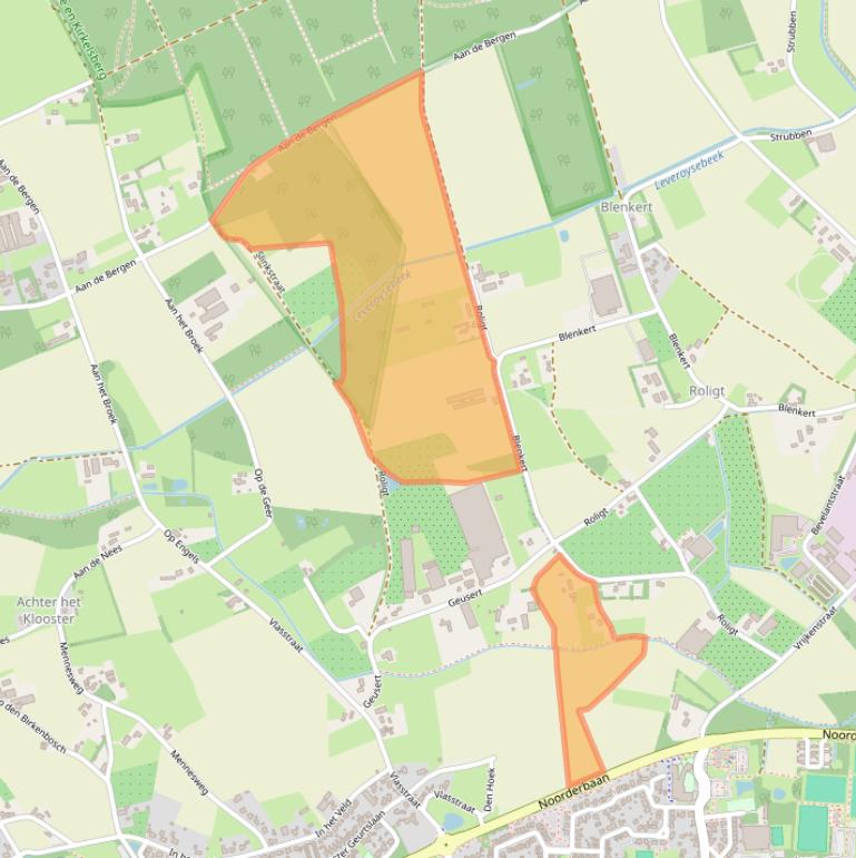 Kaart van postcodegebied 6093NS.