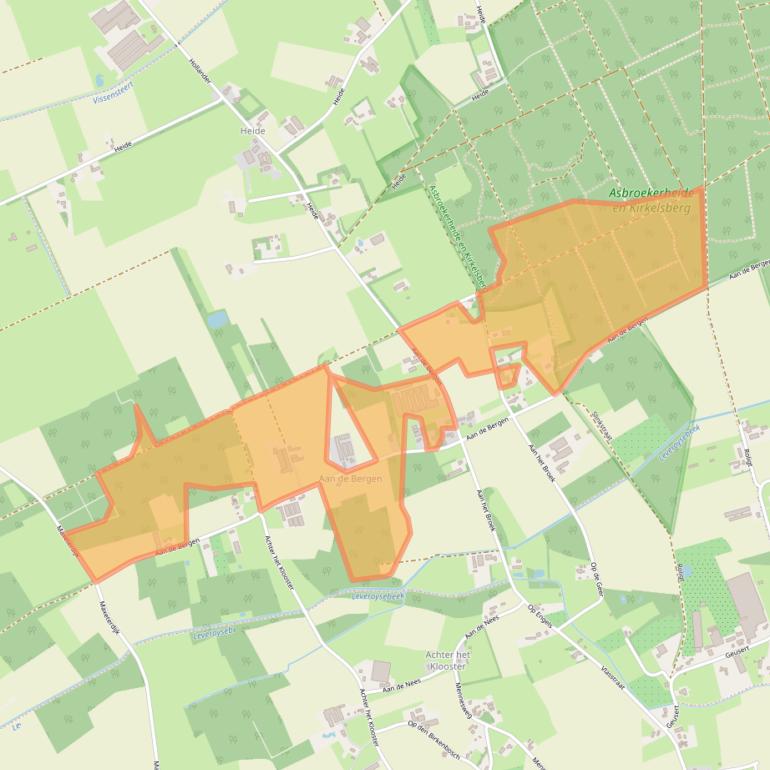 Kaart van postcodegebied 6093NW.
