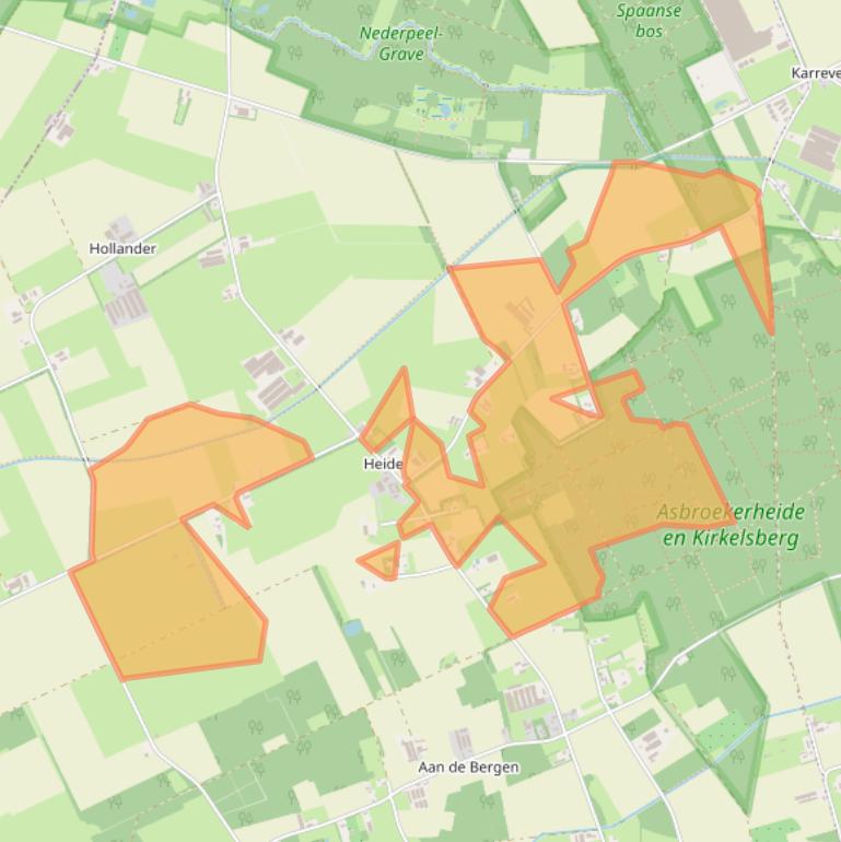 Kaart van postcodegebied 6093PA.