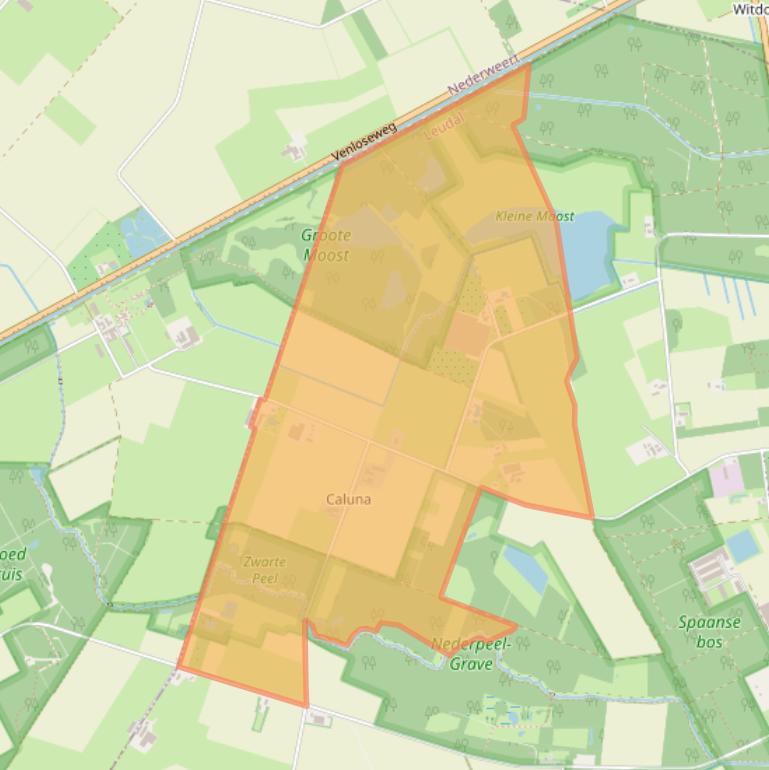 Kaart van postcodegebied 6093PG.