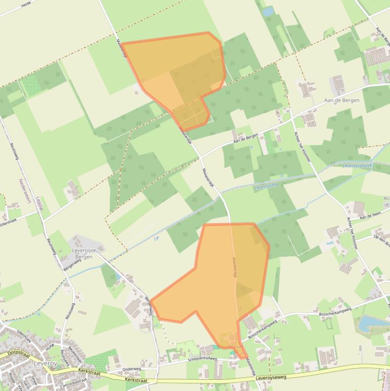 Kaart van postcodegebied 6093PJ.