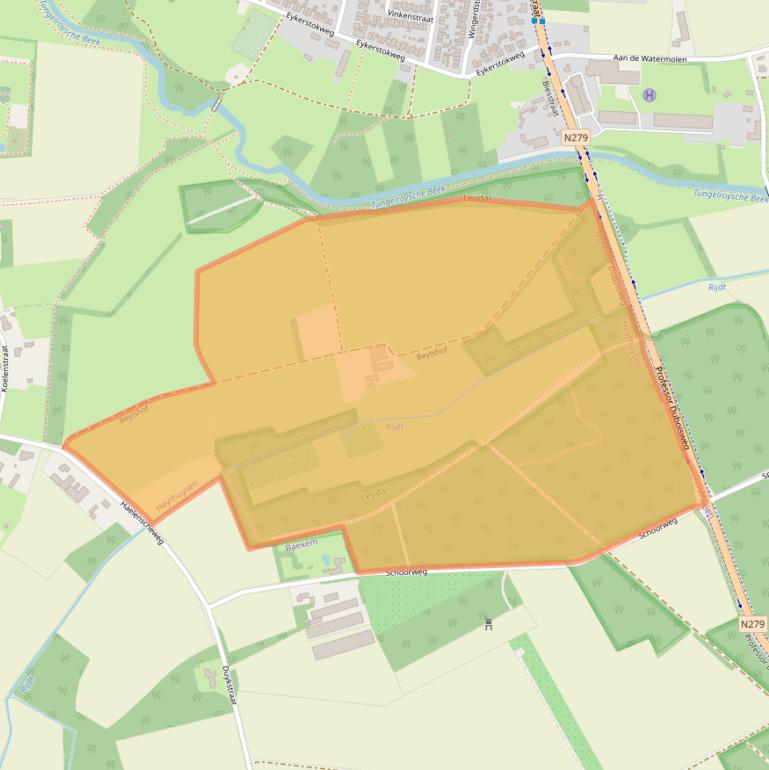 Kaart van postcodegebied 6093PK.