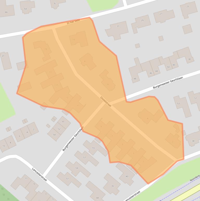 Kaart van postcodegebied 6093PV.