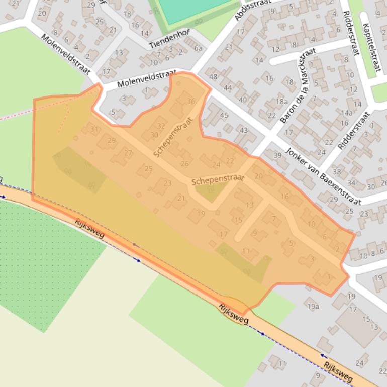 Kaart van postcodegebied 6095AP.