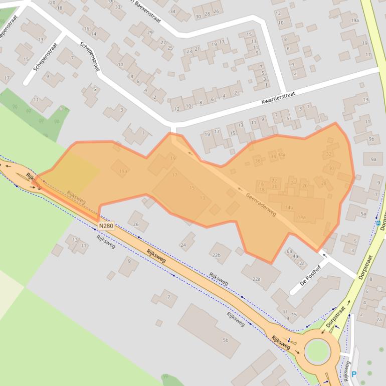 Kaart van postcodegebied 6095AR.