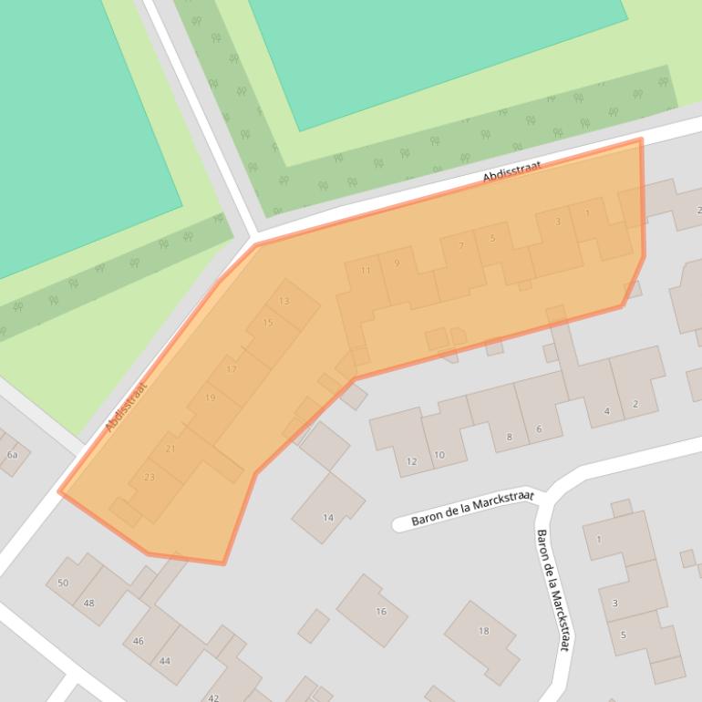 Kaart van postcodegebied 6095AZ.