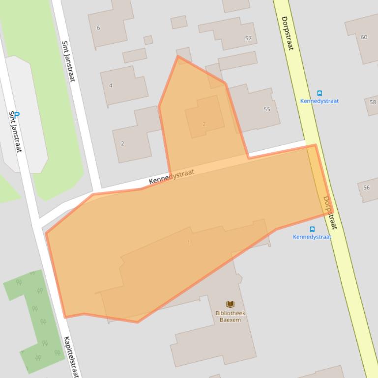 Kaart van postcodegebied 6095BB.