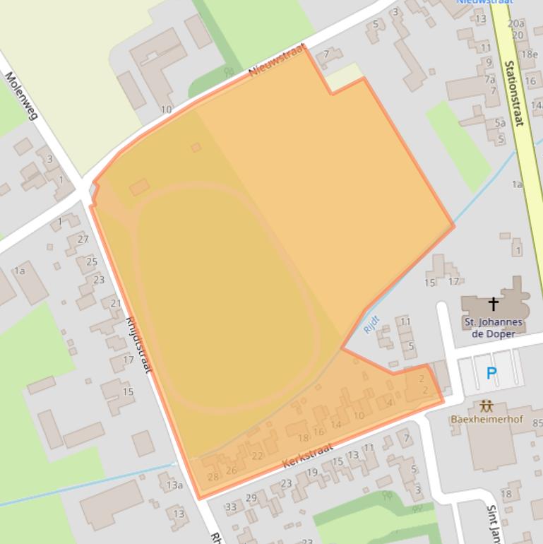 Kaart van postcodegebied 6095BE.