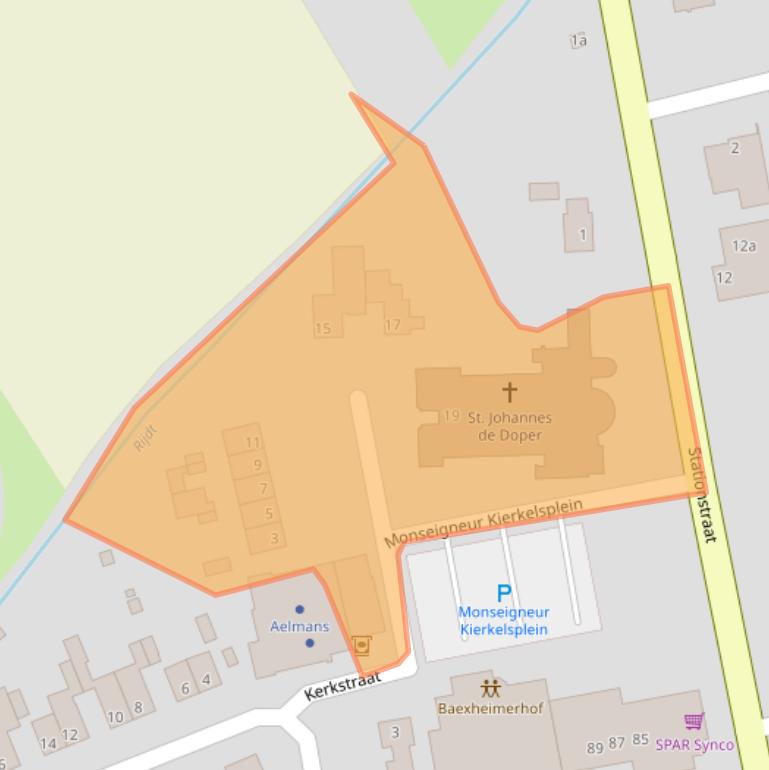 Kaart van postcodegebied 6095BK.