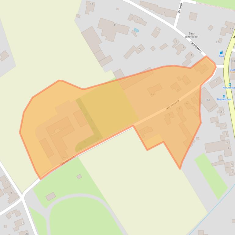 Kaart van postcodegebied 6095BV.