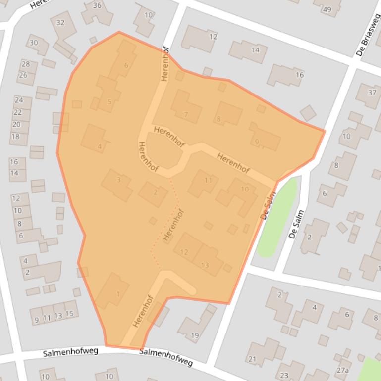 Kaart van postcodegebied 6095CA.