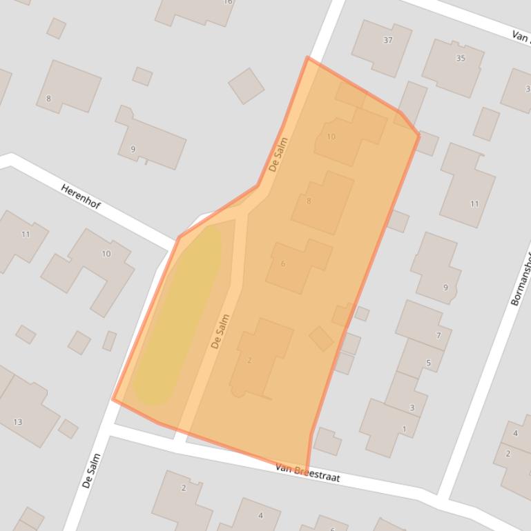 Kaart van postcodegebied 6095CB.