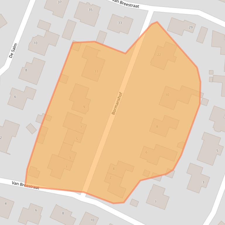 Kaart van postcodegebied 6095CD.