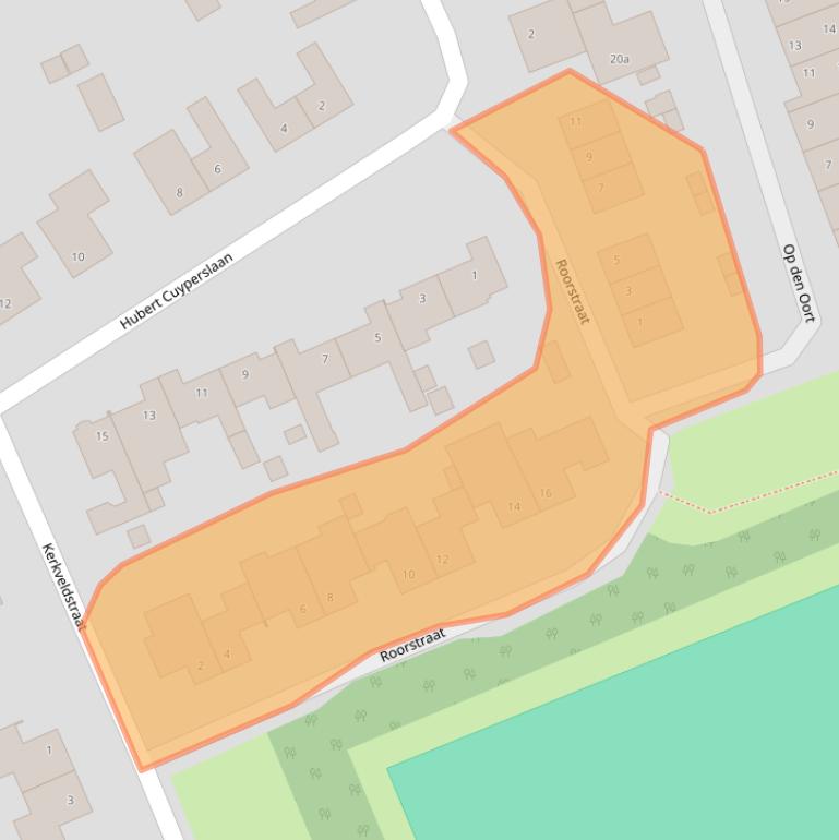 Kaart van postcodegebied 6095EA.