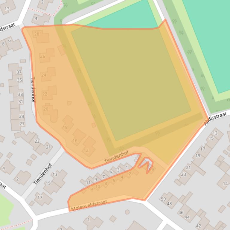 Kaart van postcodegebied 6095EK.