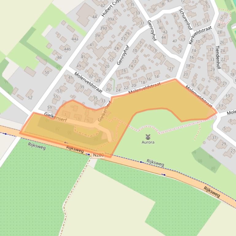 Kaart van postcodegebied 6095EM.