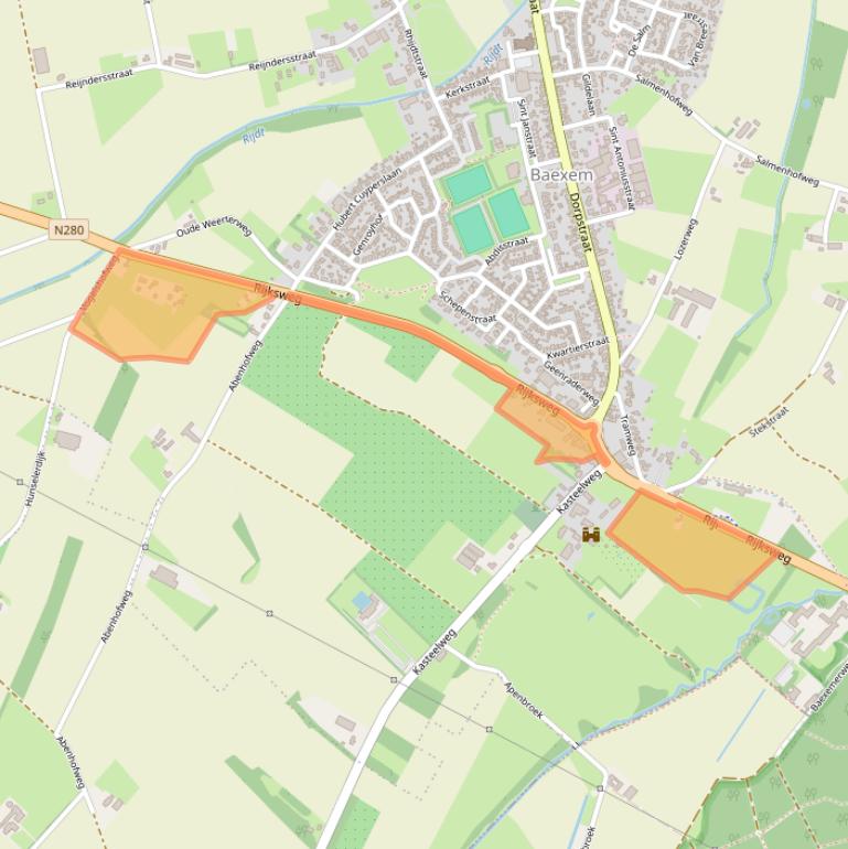 Kaart van postcodegebied 6095NA.