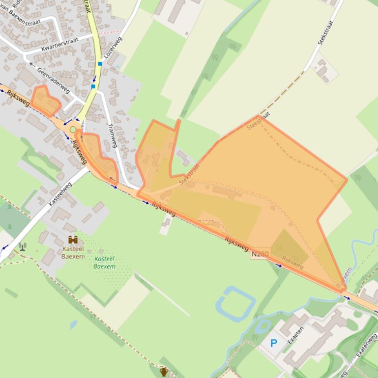 Kaart van postcodegebied 6095NB.